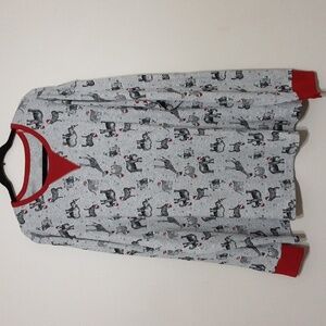 Wonder shop pajamas set men 3XB novelty Christmas print holidays cozy soft gray